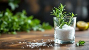 Rozemarijn en zout in een glas: het natuurlijke luchtverfrisser-alternatief dat viral gaat